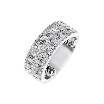 18K White Gold Tdw. 0.70ct Diamond Ring - 20558475 - H&H Jewellery Pty Ltd