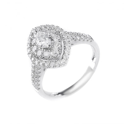 18K White Gold Tdw. 1.10ct Diamond Ring- 20568580 - H&H Jewellery Pty Ltd