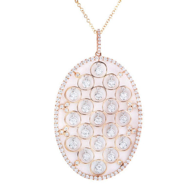 18K Rose Gold Tdw. 2.00ct Diamond Pendant - 20568597 - H&H Jewellery Pty Ltd