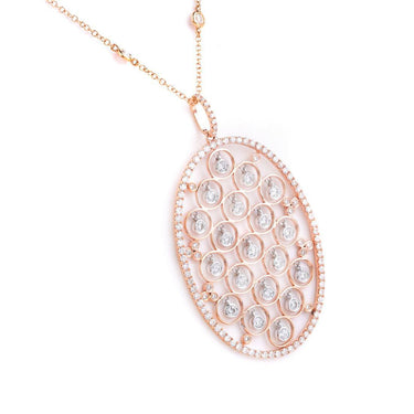 18K Rose Gold Tdw. 2.00ct Diamond Pendant - 20568597 - H&H Jewellery Pty Ltd