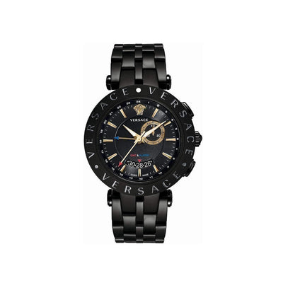 Versace - V-Race GMT & ALARM Black PVD Men's Watch 29G60D009 S060 - H&H Jewellery Pty Ltd