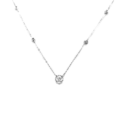 18K White Gold Tdw. 0.28 Diamond Necklace - 20727765 - H&H Jewellery Pty Ltd