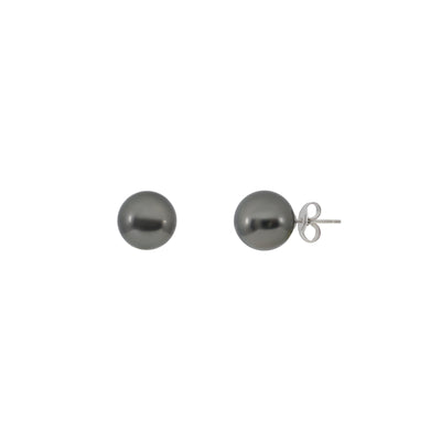 18K White Gold Tahitian Pearl Studs Earring | Pearl Jewellery Australia | Pearl Jewellery Melbourne | Pearl Stud Earrings Australia | H&H Jewellery