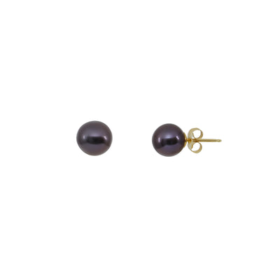 14K Yellow Gold Freshwater Pearl Studs Earrings | Pearl Jewellery Australia | Pearl Jewellery Melbourne | Pearl Stud Earrings Australia | H&H Jewellery