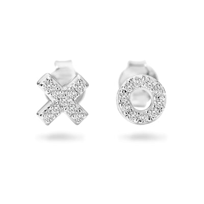 KISS HUG SILVER STUD - H&H Jewellery Pty Ltd