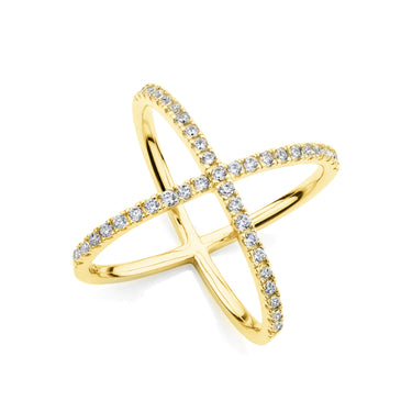 9K Gold Tdw. 0.67ct Diamond Ring - DSTR4658Y - H&H Jewellery Pty Ltd