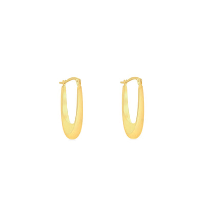 9K Yellow Gold Elongated Drop Earrings - 1.51.3036 - H&H Jewellery Pty Ltd