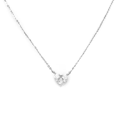 18K White Gold Tdw. 0.22ct Diamond Necklace - 20717741 - H&H Jewellery Pty Ltd