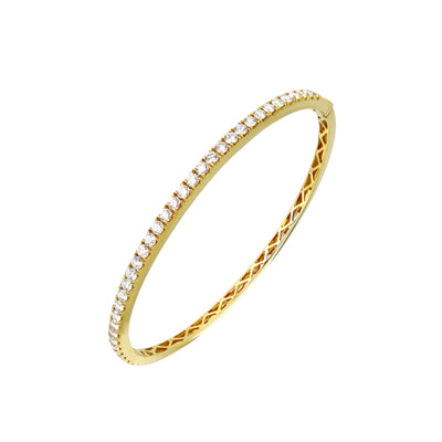 18K Yellow Gold Tdw. 1.73ct Diamond Bangle | Diamond Tennis Bracelet Melbourne | Diamond Tennis Bracelet Australia | H&H Jewellery