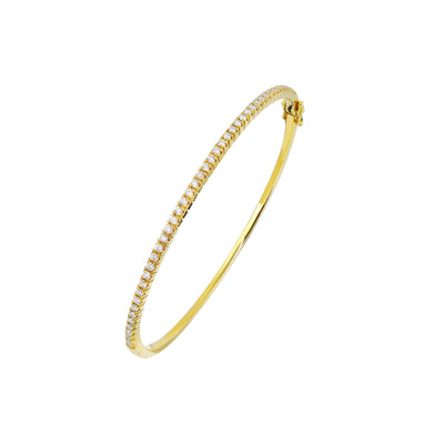 18K Yellow Gold Tdw. 0.58ct Diamond Bangle | Diamond Tennis Bracelet Melbourne | Diamond Tennis Bracelet Australia | H&H Jewellery