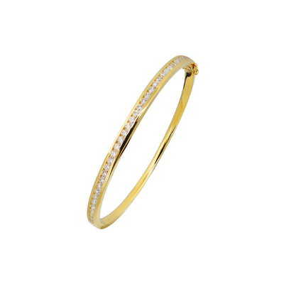 18K Yellow Gold Tdw. 1.35ct Diamond Bangle | Diamond Tennis Bracelet Melbourne | Diamond Tennis Bracelet Australia | H&H Jewellery