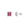 18K White Gold 0.93ct Pink Tourmaline and Diamond Stud Earrings - 20729189 - H&H Jewellery Pty Ltd