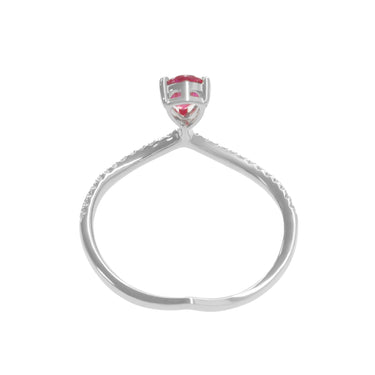 18K White Gold 0.36ct Ruby and Diamond Ring - 20718190 - H&H Jewellery Pty Ltd