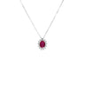 18K White Gold 0.73ct Ruby and Diamond Pendant - 20729103 - H&H Jewellery Pty Ltd