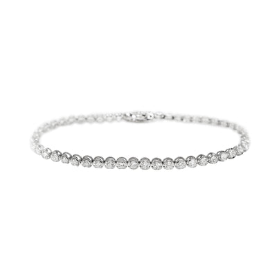 18K White Gold Tdw. 2.51ct Diamond Tennis Bracelet | Diamond Tennis Bracelet Melbourne | Diamond Tennis Bracelet Australia | H&H Jewellery