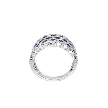 18K White Gold 1.67ct Sapphire and Diamond ring - 20636432 - H&H Jewellery Pty Ltd