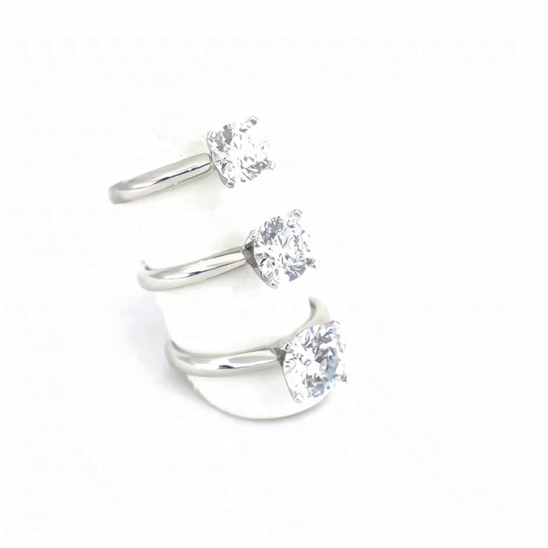  14K White Gold 1.05ct Lab-Grown Diamond Engagement Ring | Diamond Rings Melbourne | Engagement Rings Melbourne | Wedding Rings Melbourne | H&H Jewellery