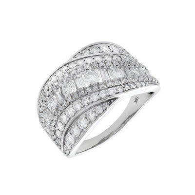 18K White Gold Tdw. 2.00ct Diamond Ring - 20717575 - H&H Jewellery Pty Ltd