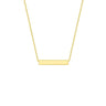 9K Gold Horizontal-Bar Necklace - 1.19.4600 - H&H Jewellery Pty Ltd