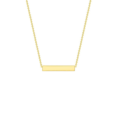 9K Gold Horizontal-Bar Necklace - 1.19.4600 - H&H Jewellery Pty Ltd