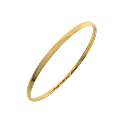 9K Gold Silver Filled Wide 3mm Bangle - 20698034 - H&H Jewellery Pty Ltd
