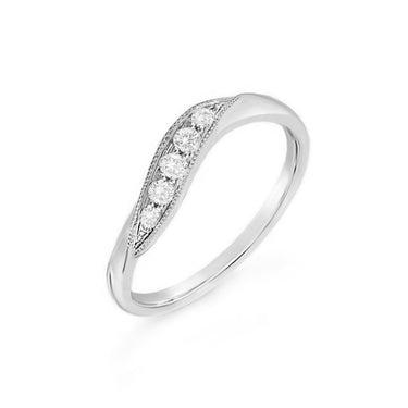 9K Gold Tdw. 0.16ct Diamond Ring - DSER1857Y - H&H Jewellery Pty Ltd