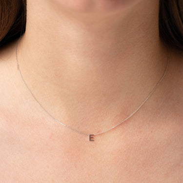 9K Gold 'E' Initial Necklace - 1.19.0154 - H&H Jewellery Pty Ltd