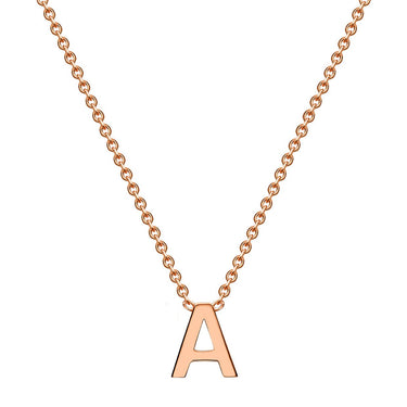 9K Gold 'A' Initial Necklace | Gold & Diamond Initial Pendants Melbourne | Gold & Diamond Initial Pendants Australia | H&H Jewellery 