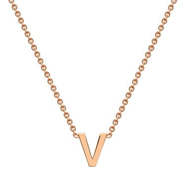 9K Gold 'V' Initial Necklace - 1.19.0171 - H&H Jewellery Pty Ltd