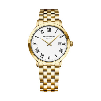 Raymond Weil - Toccata Classic PVD Gold White Dial Quartz Watch | Raymond Weil Melbourne | Raymond Weil Australia | H&H Jewellery