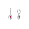 18K White Gold Ruby and Diamond Earring - 20619848 - H&H Jewellery Pty Ltd