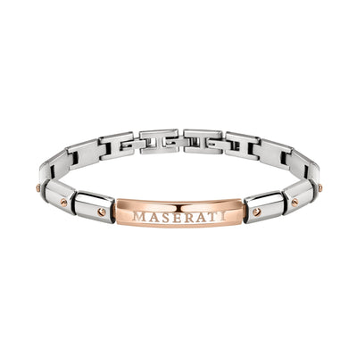 Maserati Jewels - Men's Rose Gold Two Tone Screw Bracelet JM220ASQ06 - H&H Jewellery Pty Ltd