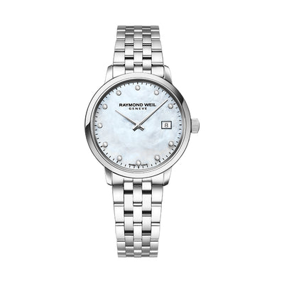 Raymond Weil - Toccata White Mother-of-Pearl Diamond Watch | Raymond Weil Watches Melbourne | Raymond Weil Watches Australia | H&H Jewellery