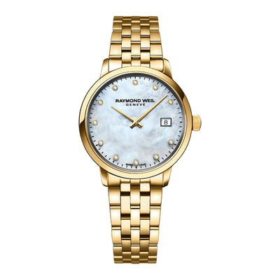 Raymond Weil - Toccata Ladies Classic Gold Diamond Steel Watch - 5985-P-97081 - H&H Jewellery Pty Ltd