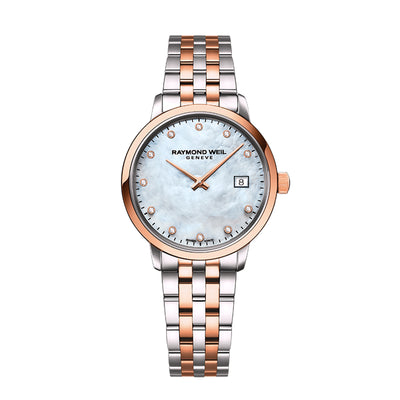 Raymond Weil - Toccata Ladies Two-tone Rose Gold 11 Diamond Quartz Watch | Raymond Weil Melbourne | Raymond Weil Australia | H&H Jewellery