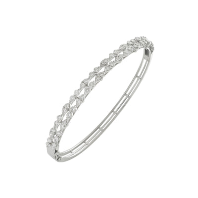 18K White Gold Tdw. 1.76ct Diamond Bangle  | Gold and Diamond Bangles Melbourne | Gold and Diamond Bangles Australia | H&H Jewellery