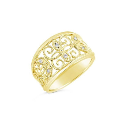 9K Gold Tdw. 0.10ct Diamond Ring - DSGR2022 - H&H Jewellery Pty Ltd