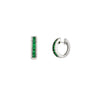 18K White Gold Emerald and Diamond Earring | Emerald Earrings Melbourne | Emerald Earrings Australia | H&H Jewellery