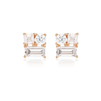 THE ROSE GOLD STUD EARRING - H&H Jewellery Pty Ltd