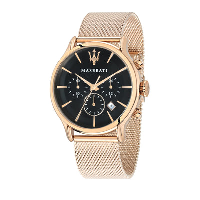 Maserati - Epoca Rose Gold 42mm Black Watch R8873618005 - H&H Jewellery Pty Ltd