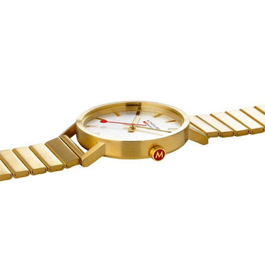 Mondaine - Classic Golden Stainless Steel 40mm Watch A660.30360.16SBM - H&H Jewellery Pty Ltd