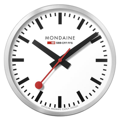 Mondaine - Large White Dial Wall Clock 40cm A995.CLOCK.16SBB - H&H Jewellery Pty Ltd