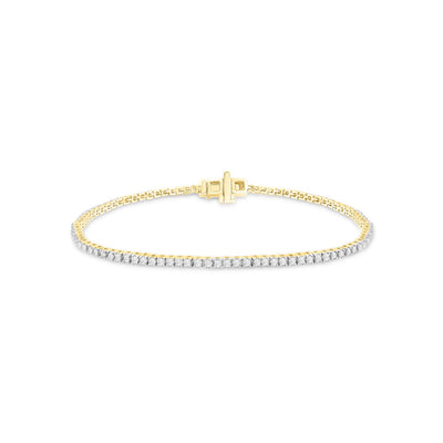 18K And 9K Gold Tdw. 1.00ct Diamond Bracelet | Gold and Diamond Bracelet Melbourne | Gold and Diamond Bracelet Australia | H&H Jewellery