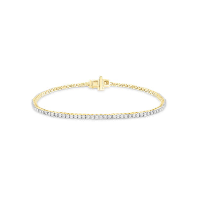 18K And 9K Gold Tdw. 1.00ct Diamond Bracelet | Gold and Diamond Bracelet Melbourne | Gold and Diamond Bracelet Australia | H&H Jewellery