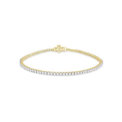 18K And 9K Gold Tdw. 1.50ct Diamond Bracelet - B-3985-150-18Y - H&H Jewellery Pty Ltd