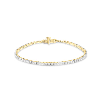 9K Gold Tdw. 2.00ct Diamond Bracelet | Gold and Diamond Bracelet Melbourne | Gold and Diamond Bracelet Australia | H&H Jewellery