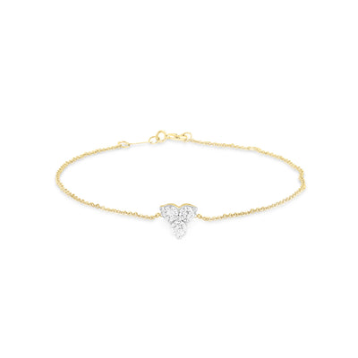 9K Yellow Gold 0.15ct Diamond Bracelet | Gold and Diamond Bracelet Melbourne | Gold and Diamond Bracelet Australia | H&H Jewellery