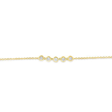 9K Yellow Gold 0.15ct Diamond Bracelet - B-4120-015-Y - H&H Jewellery Pty Ltd