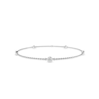 9K White Gold 0.25ct Diamond Bracelet - B-4220-012-W - H&H Jewellery Pty Ltd