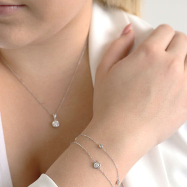 9K White Gold 0.25ct Diamond Bracelet | Gold and Diamond Bracelet Melbourne | Gold and Diamond Bracelet Australia | H&H Jewellery